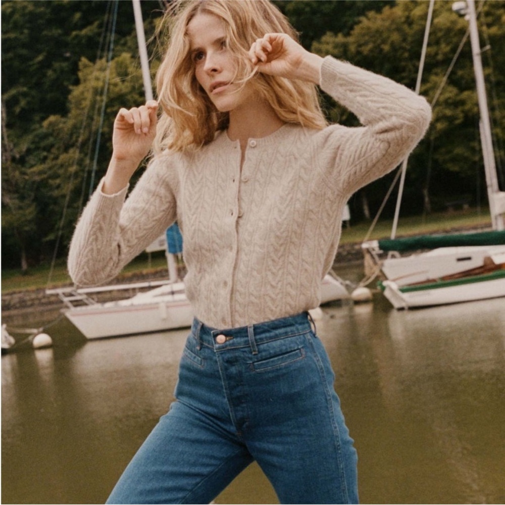 Doen Danae Cable Cashmere Cardigan